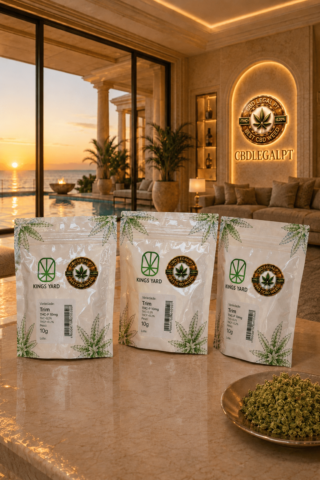 CBDLegalPT Coleção Premium Trim THC-P trim 10g intense