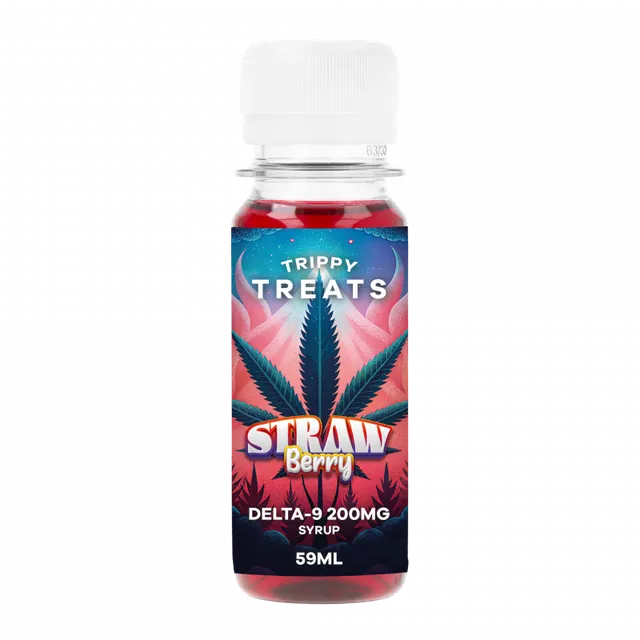 Cali Weed sirop fraise full spectrum 200mg dosage