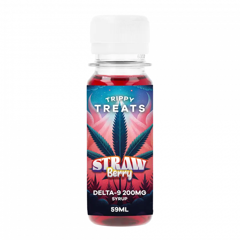 Cali Weed sirop fraise full spectrum 200mg dosage