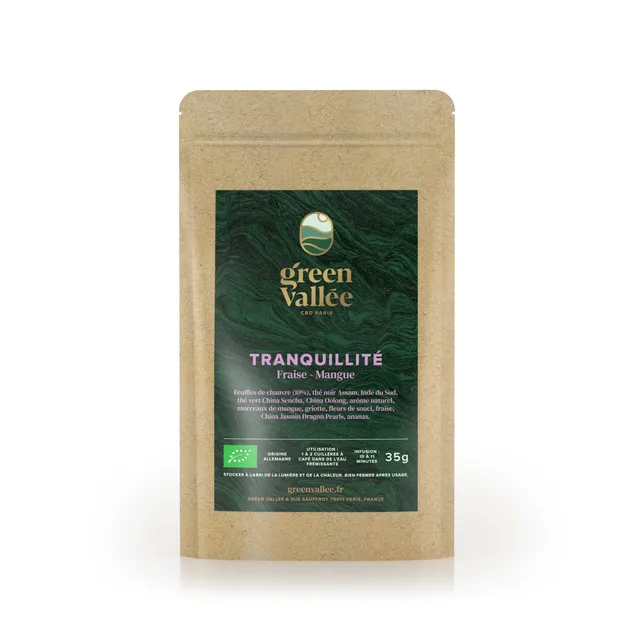 Green Vallée Tranquillité infusion CBD bio 35g