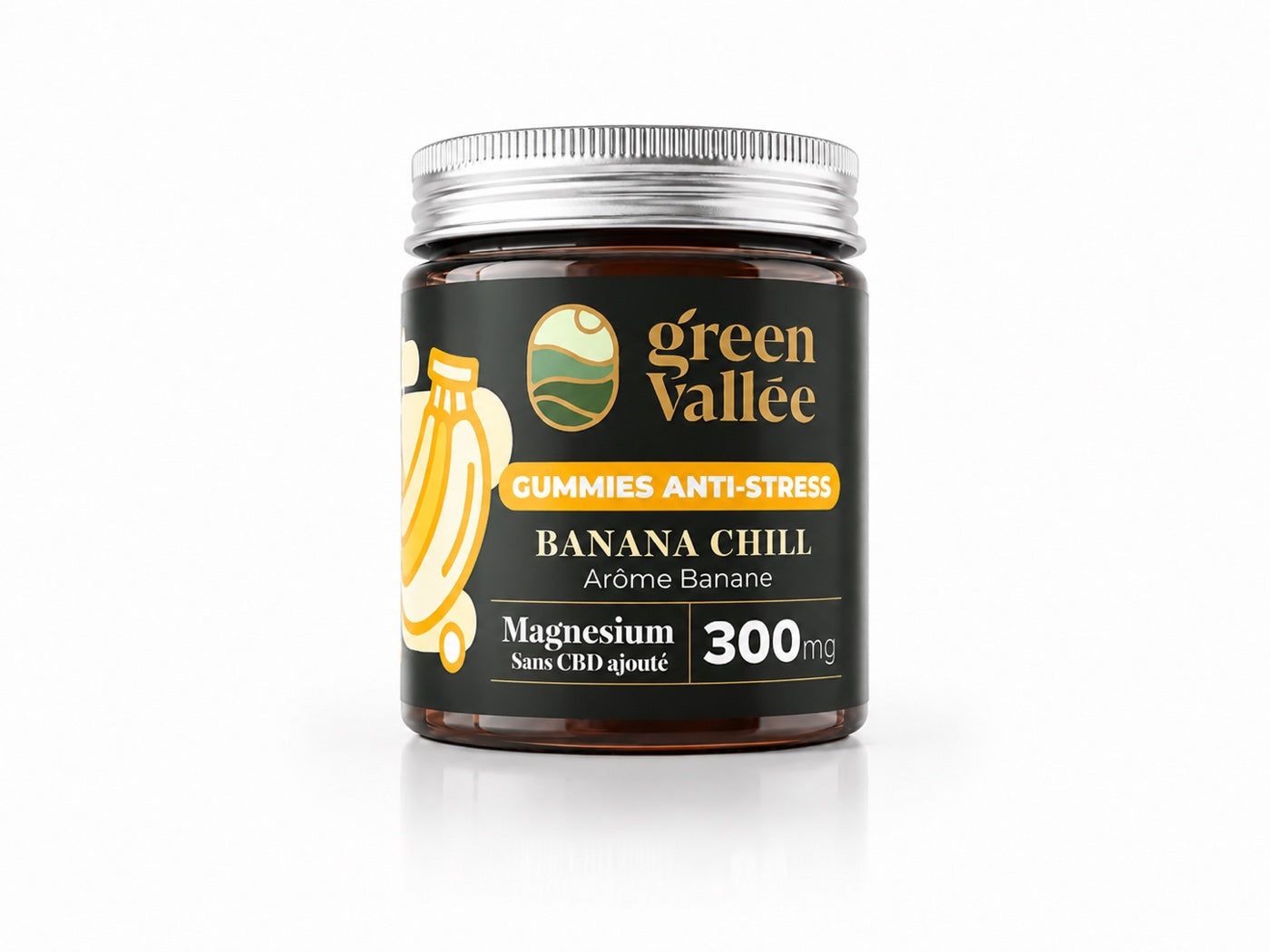 Green Vallée Gummies Banane bonbons CBD 30 magnésium