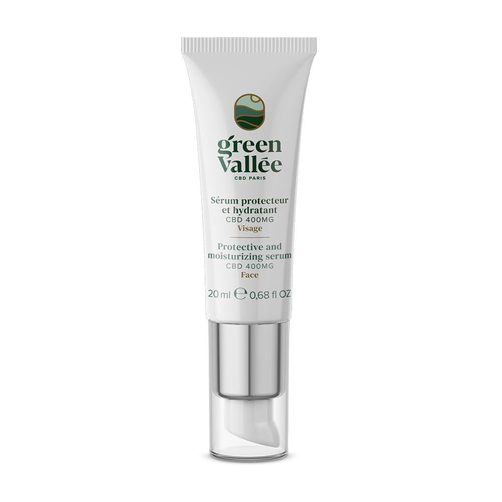 Green Vallée Sérum visage CBD 400mg hydratant