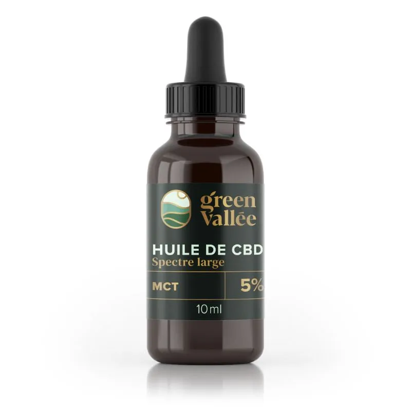 Green Vallée Huile CBD 5% Spectre Large MCT 10 ml