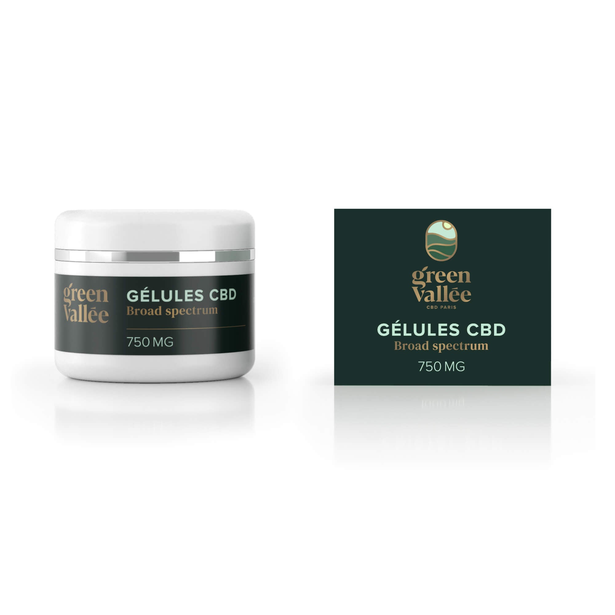 Green Vallée Gélules CBD 25 mg 30 capsules vegan