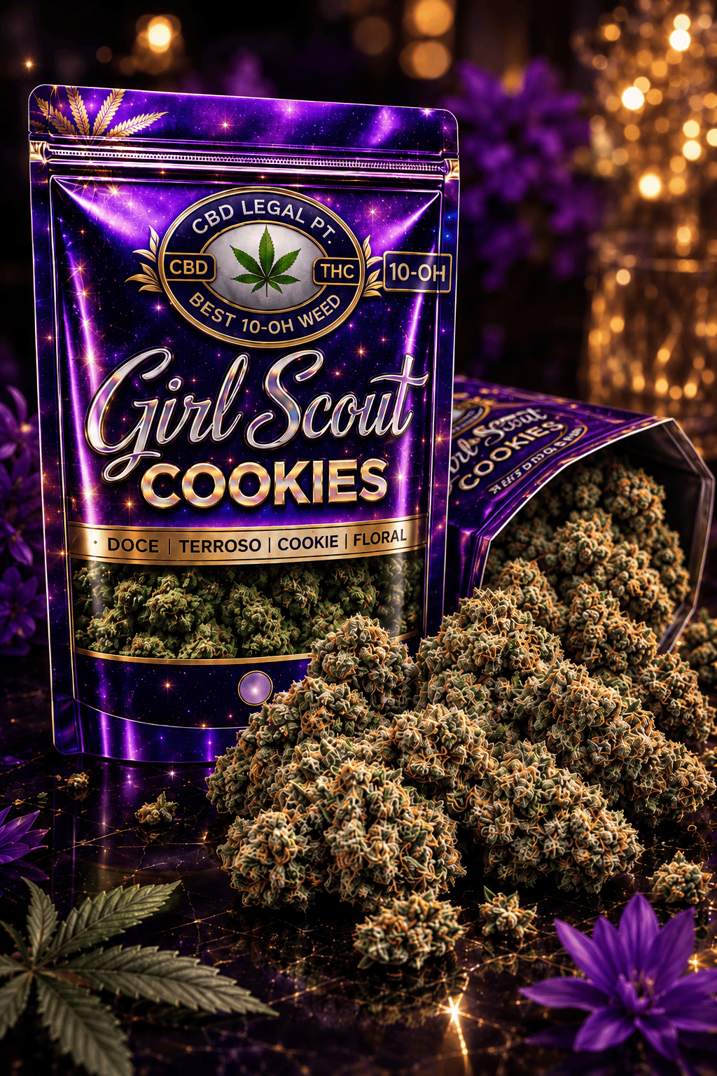 CBDLegalPT Girl Scout Cookies 10-OH fleur CBD 3,5g sucrée