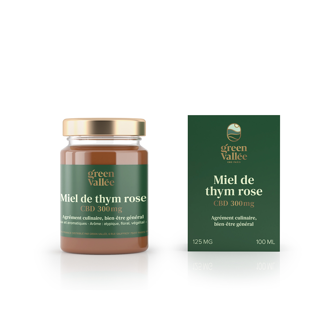 Green Vallée Miel Thym Rose CBD 300 mg 125 g