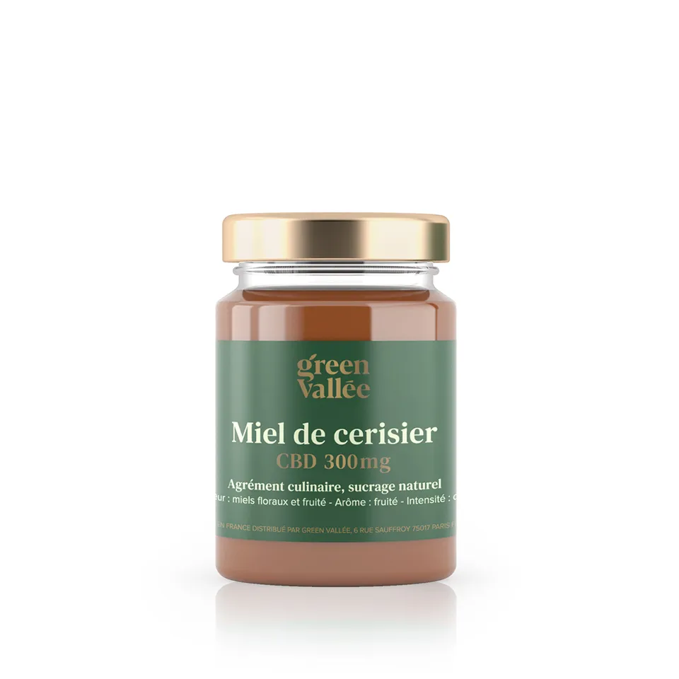 Green Vallée Cerisier miel CBD 300 mg 125 g fruité