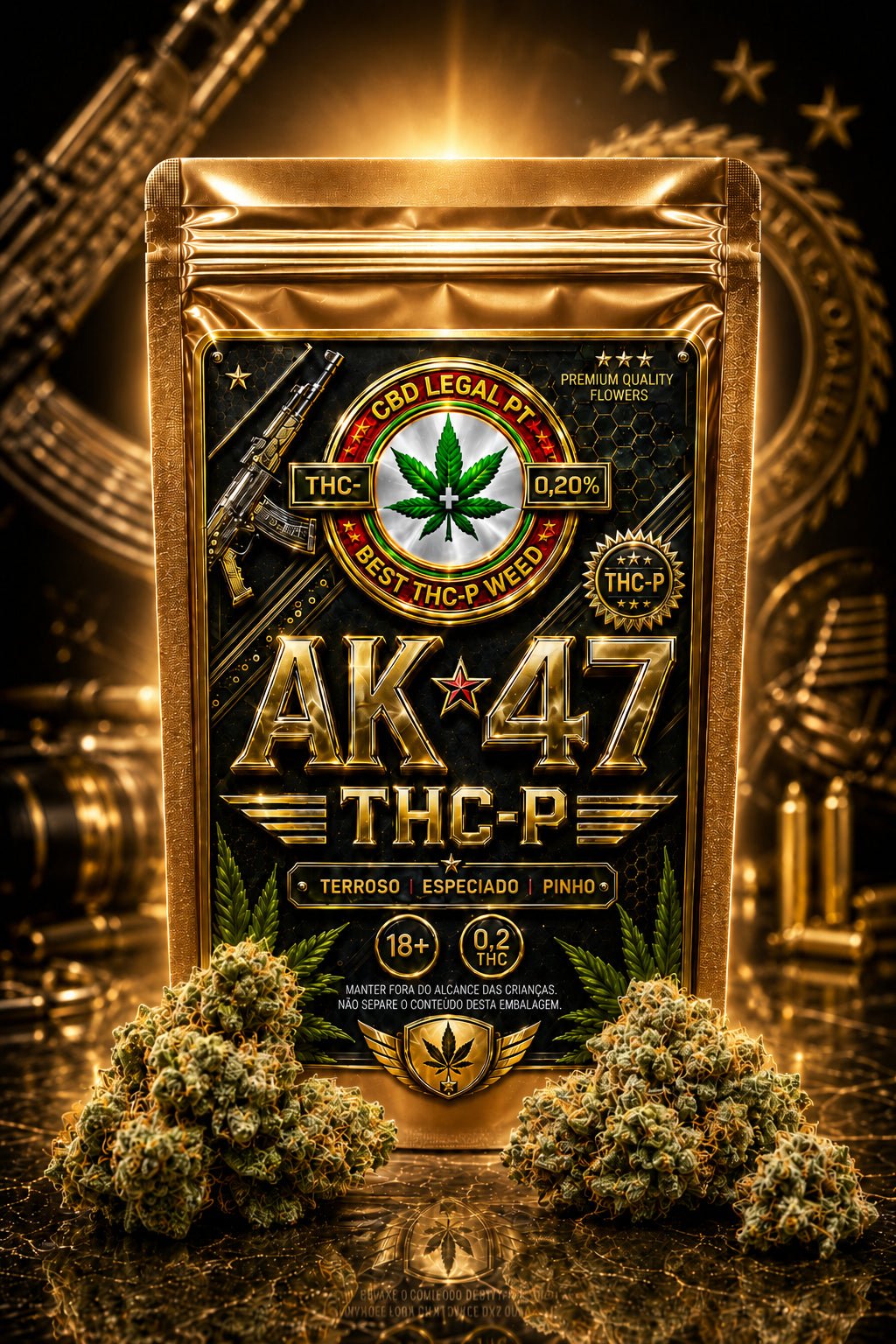 CBDLegalPT AK-47 THC-P Fleur 3,5g premium