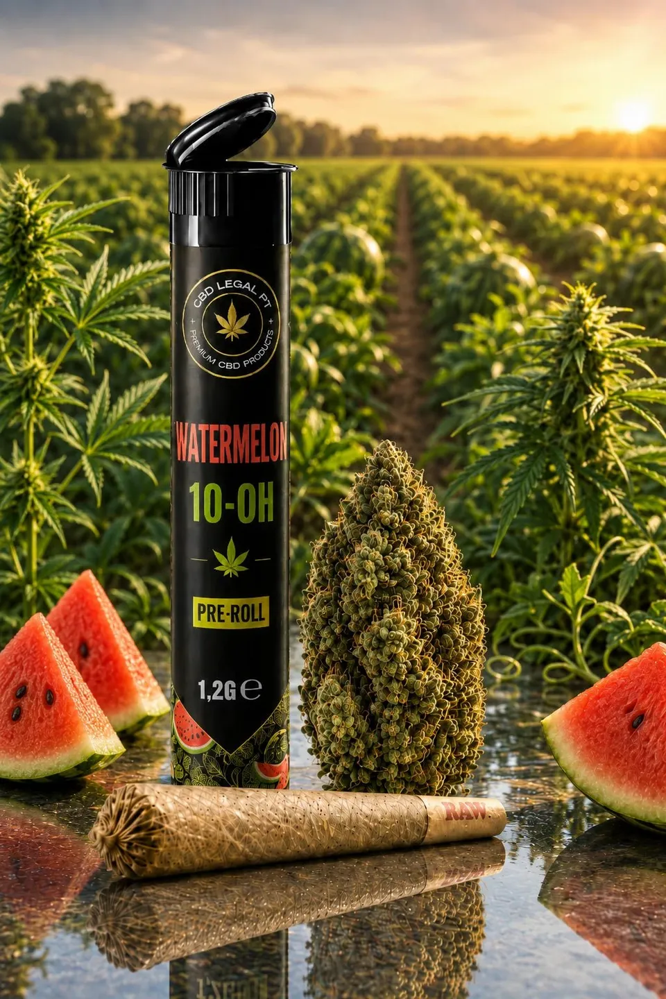 CBDLegalPT Coleção 10-OH pré-roll 1,20 g watermelon fruité